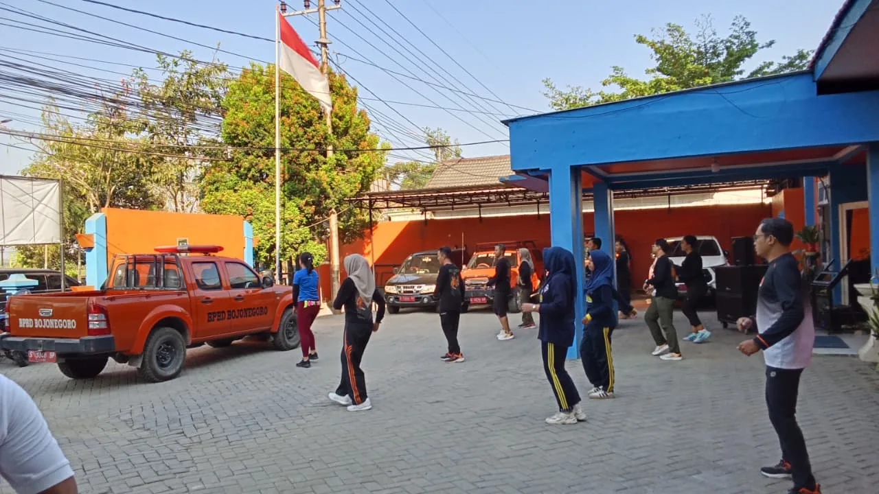 Giat Olahraga BPBD Bojonegoro