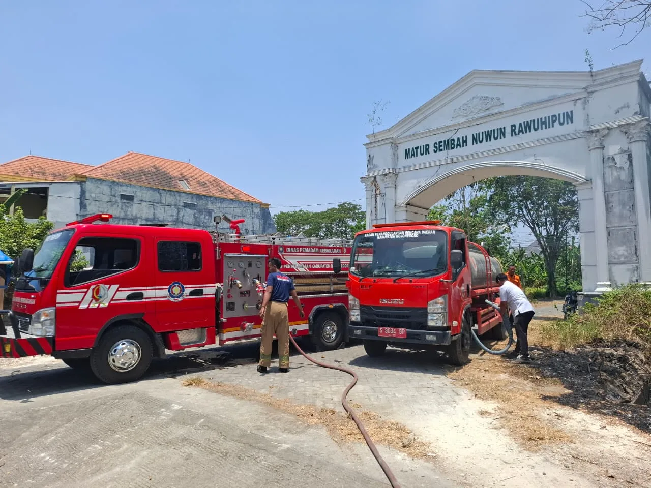 Penanganan Kebakaran Di Desa Pasinan