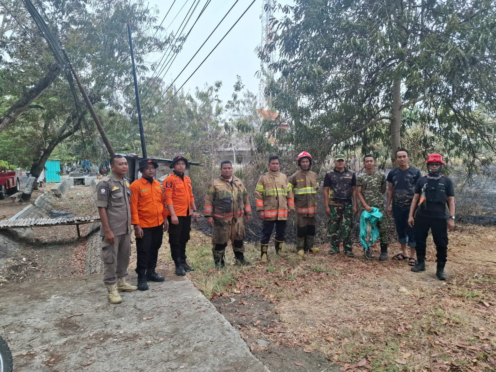 Penanganan Kebakaran Lahan Di Dander