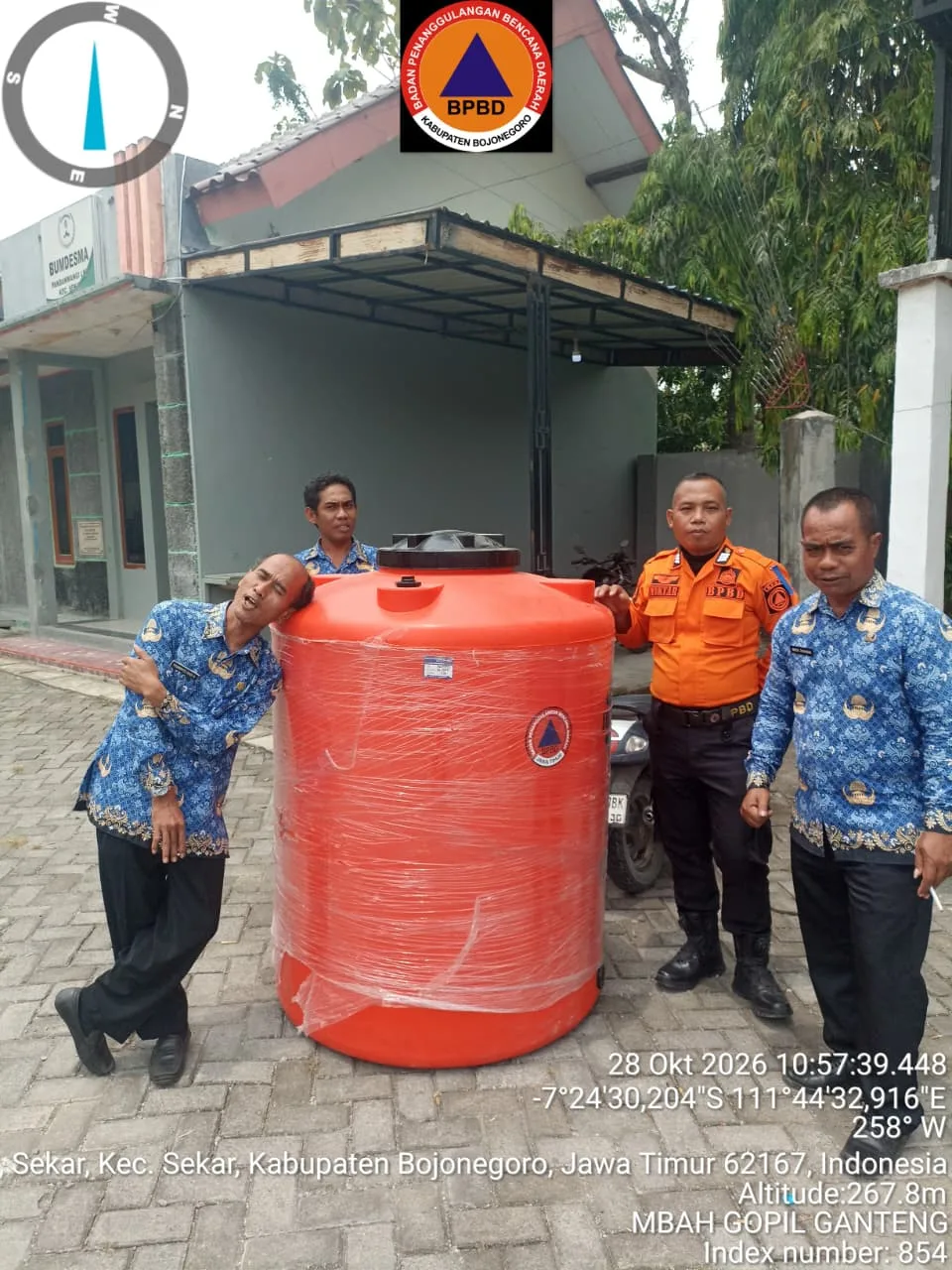 Kecamatan Sekar Terima Bantuan Dari BPBD Bojonegoro