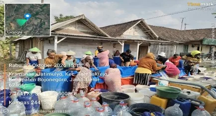 BPBD Bojonegoro Distribusikan 1281 Tangki Air Bersih Untuk Wilayah Terdampak Kekeringan
