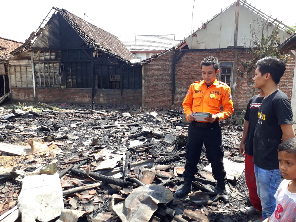 Kebakaran Rumah di Ds. Turigede Kec. Kepohbaru