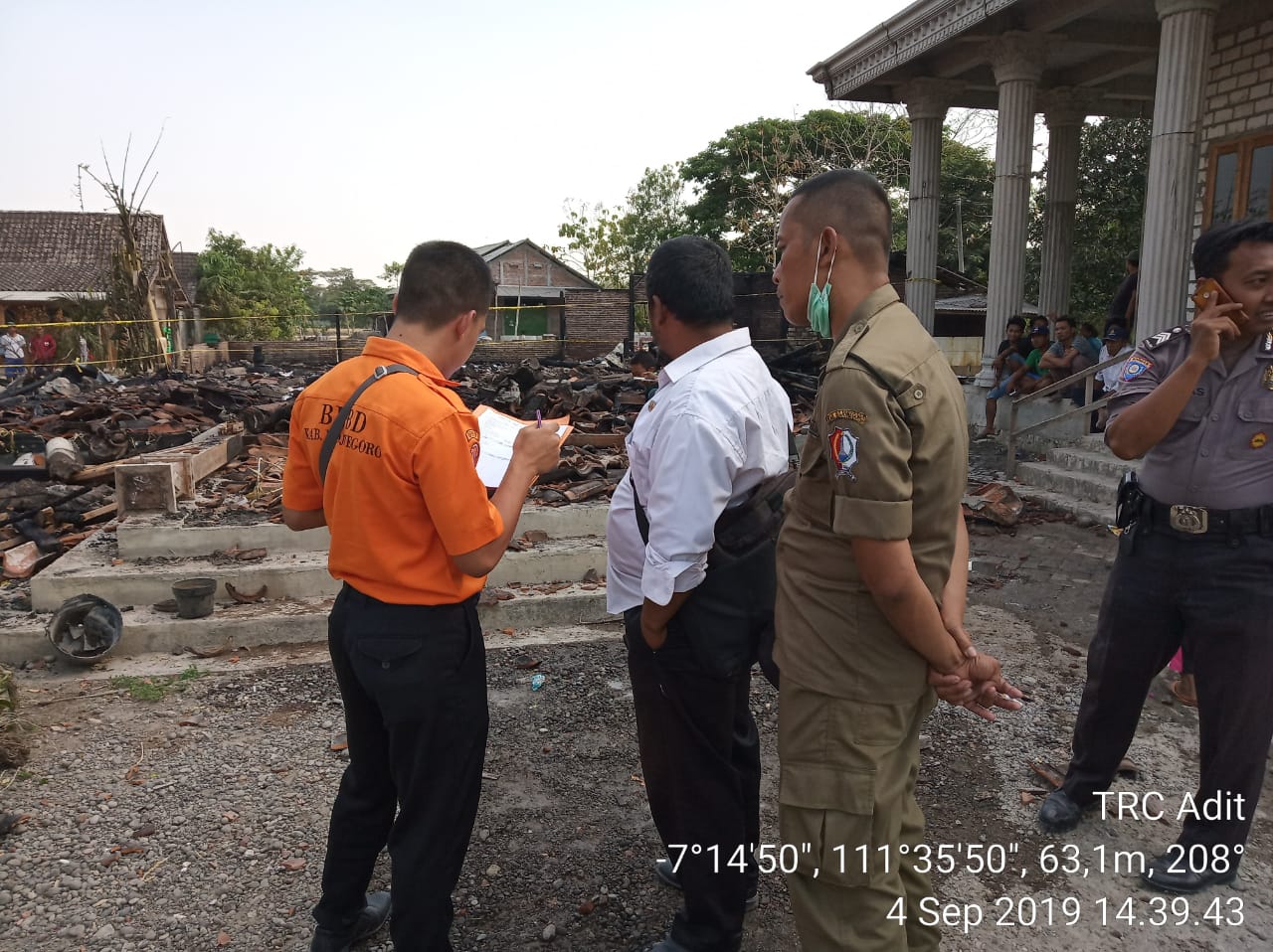 Kebakaran Rumah di Ds. Gading Kec. Tambakrejo