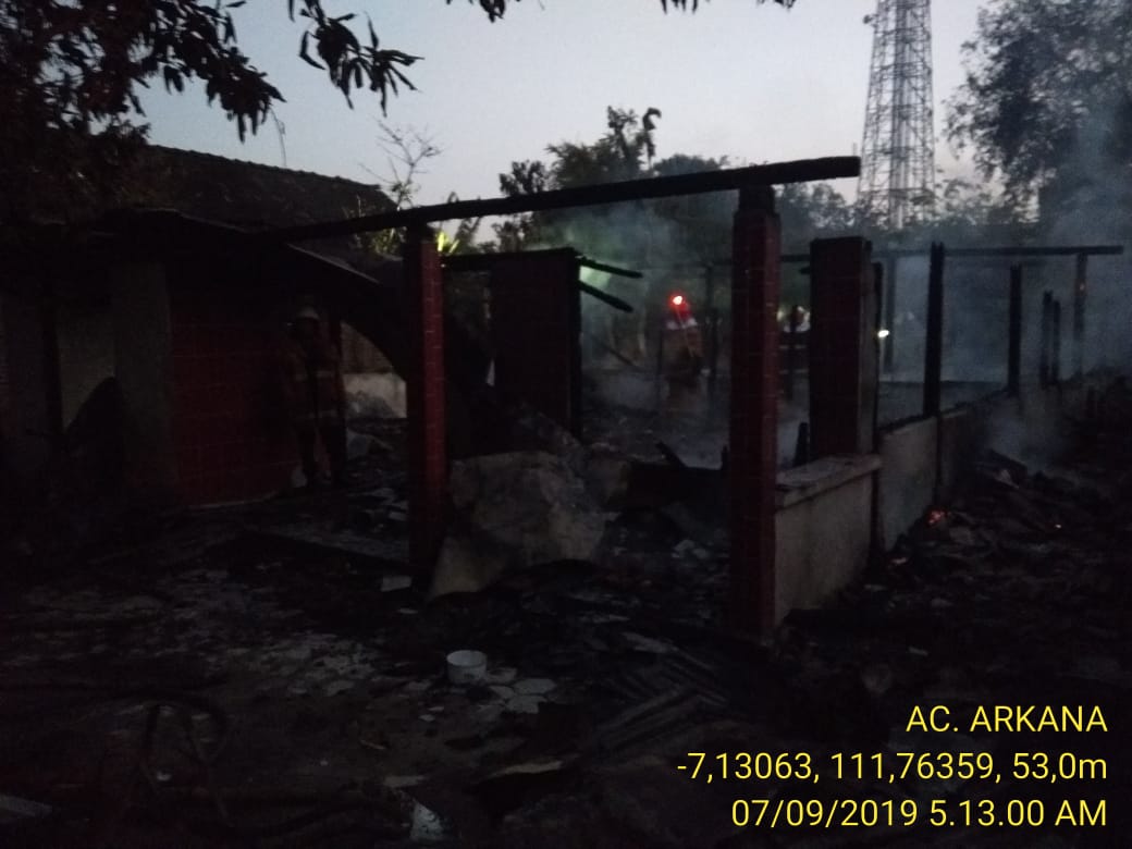 Kebakaran Rumah di Ds. Kalitidu Kec. Kalitidu