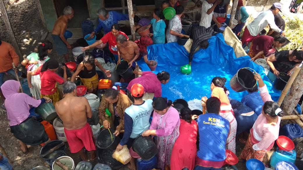 kegiatan distribus air bersih mulai tanggal 23 Juli 2019 sampai dengan tanggal 9  September 2019 se
