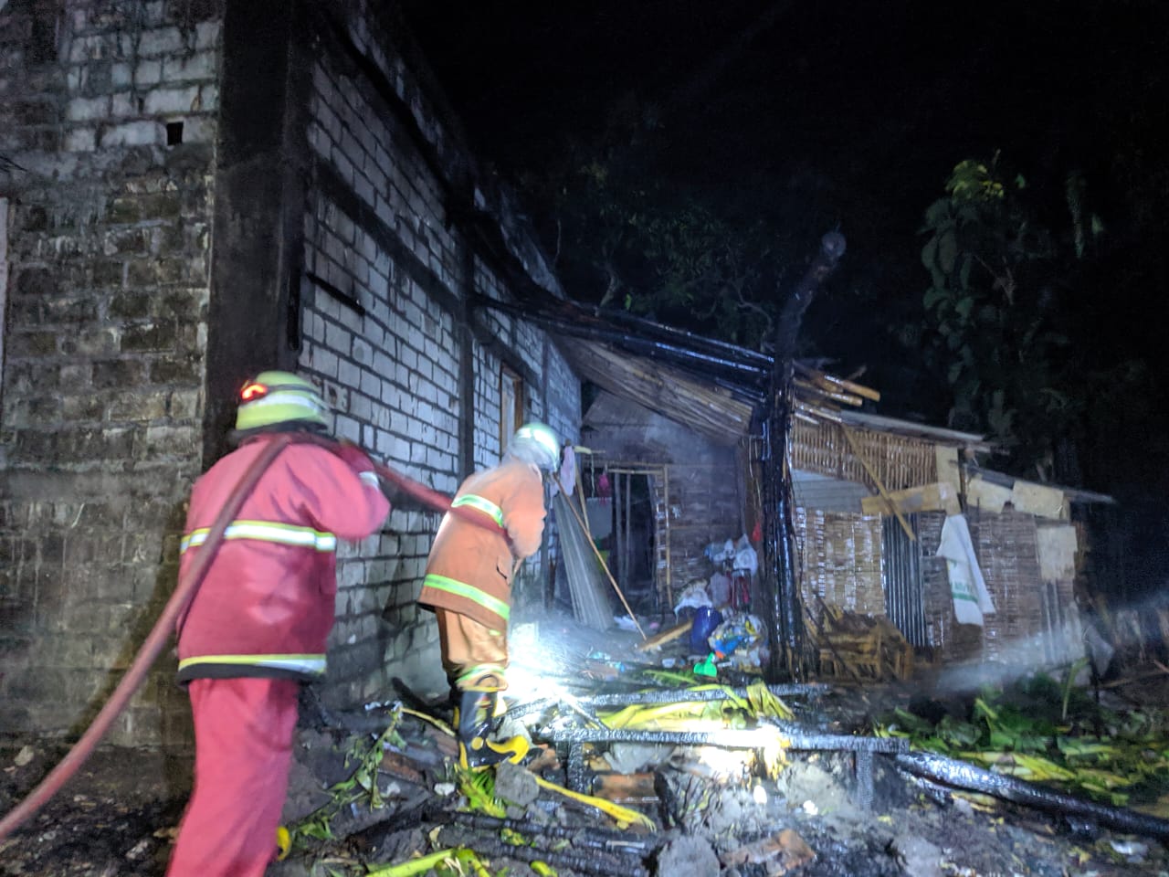 Kebakaran Rumah di Ds. pejok Kec. Kepohbaru