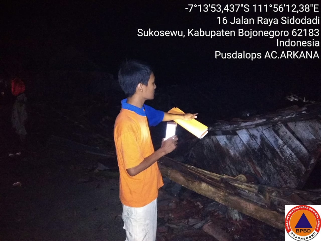 Angin Kencang Menerjang Desa Sidodadi Kec. Sukosewu