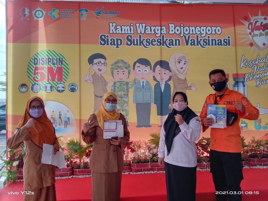 BPBD Kabupaten Bojonegoro mengikuti kegiatan vaksin coid-19