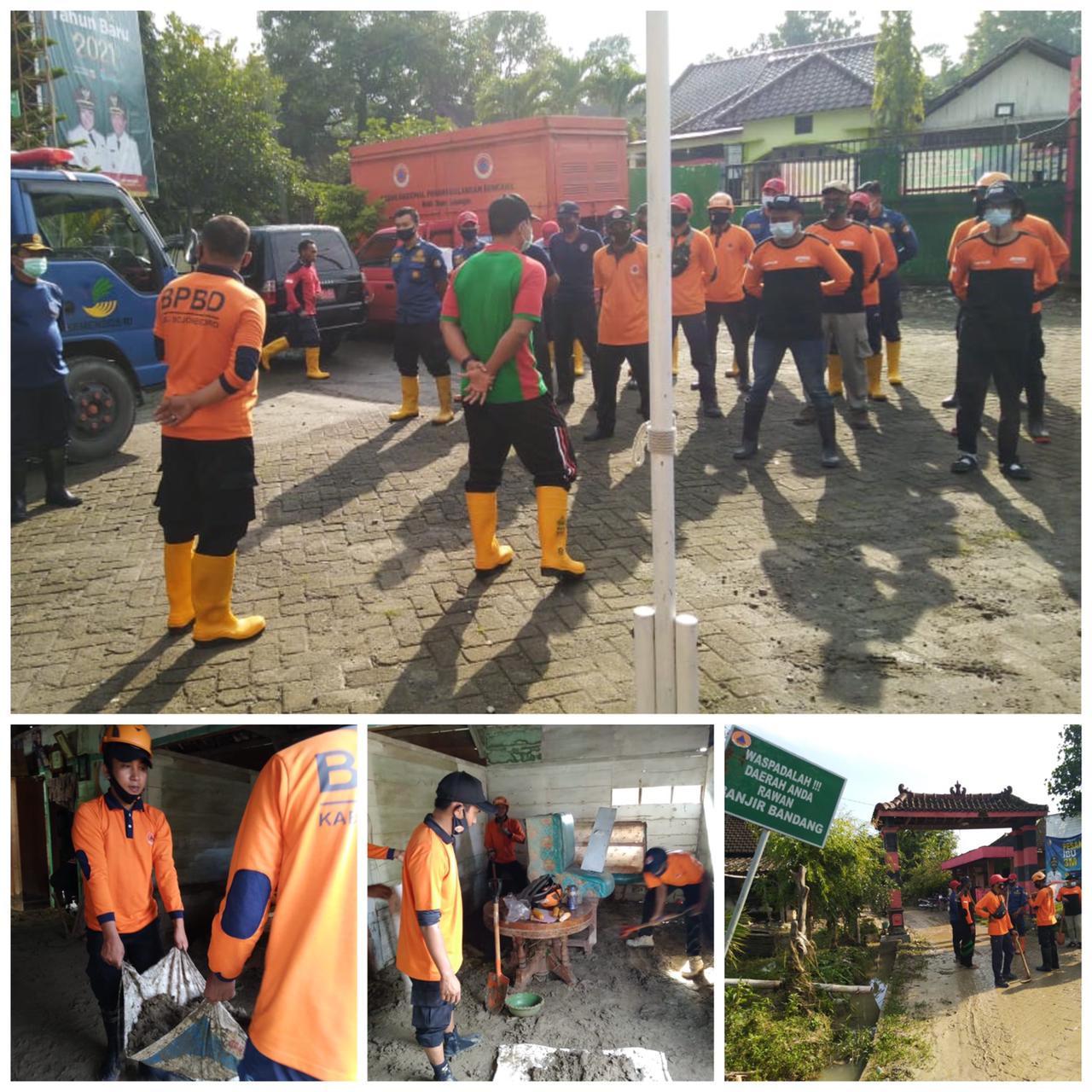 BPBD Bojonegoro lakukan kerja bakti bersama di Desa Gondang