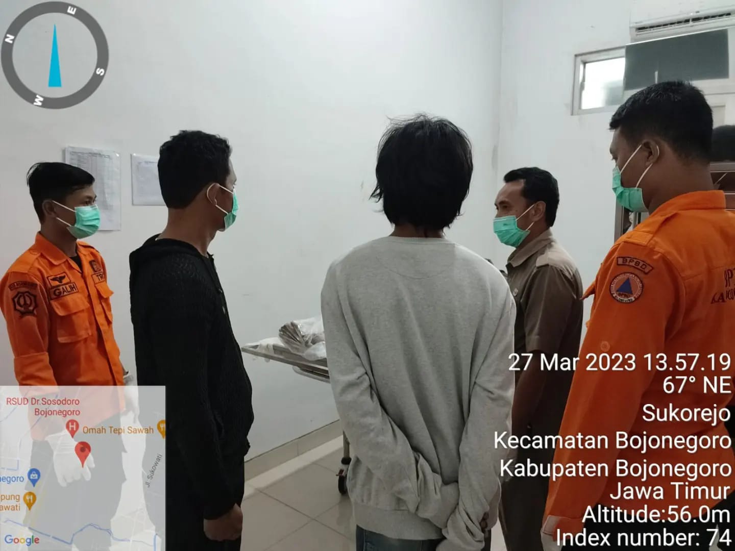 Proses identifikasi Jenazah yang diketemukan di Bengawan Solo