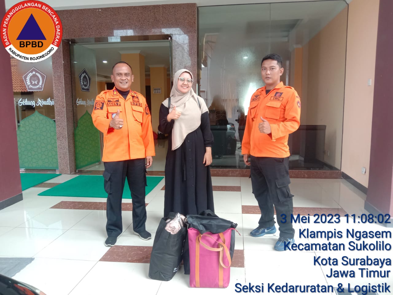 Mahasiwa Sudan Dari Bojonegoro Dijemput BPBD