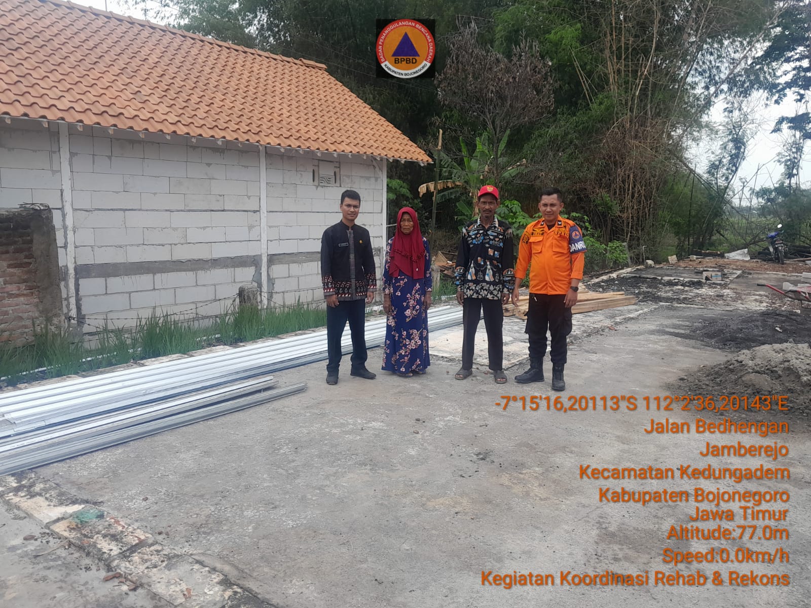 BPBD Bojonegoro salurkan bantuan bahan material Korban Kebakaran
