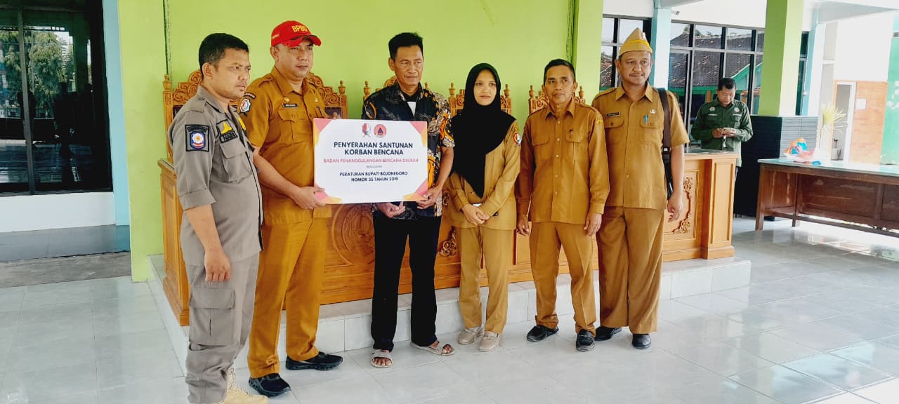 Pemerintah Kabupaten Bojonegoro melalui BPBD Bojonegoro Salurkan Santunan
