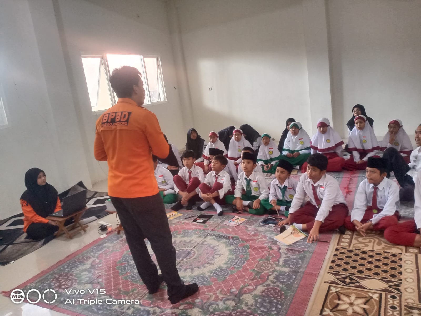 BPBD Bojonegoro Gelar Edukasi Bencana di Pelajar Al Azmi Bojonegoro