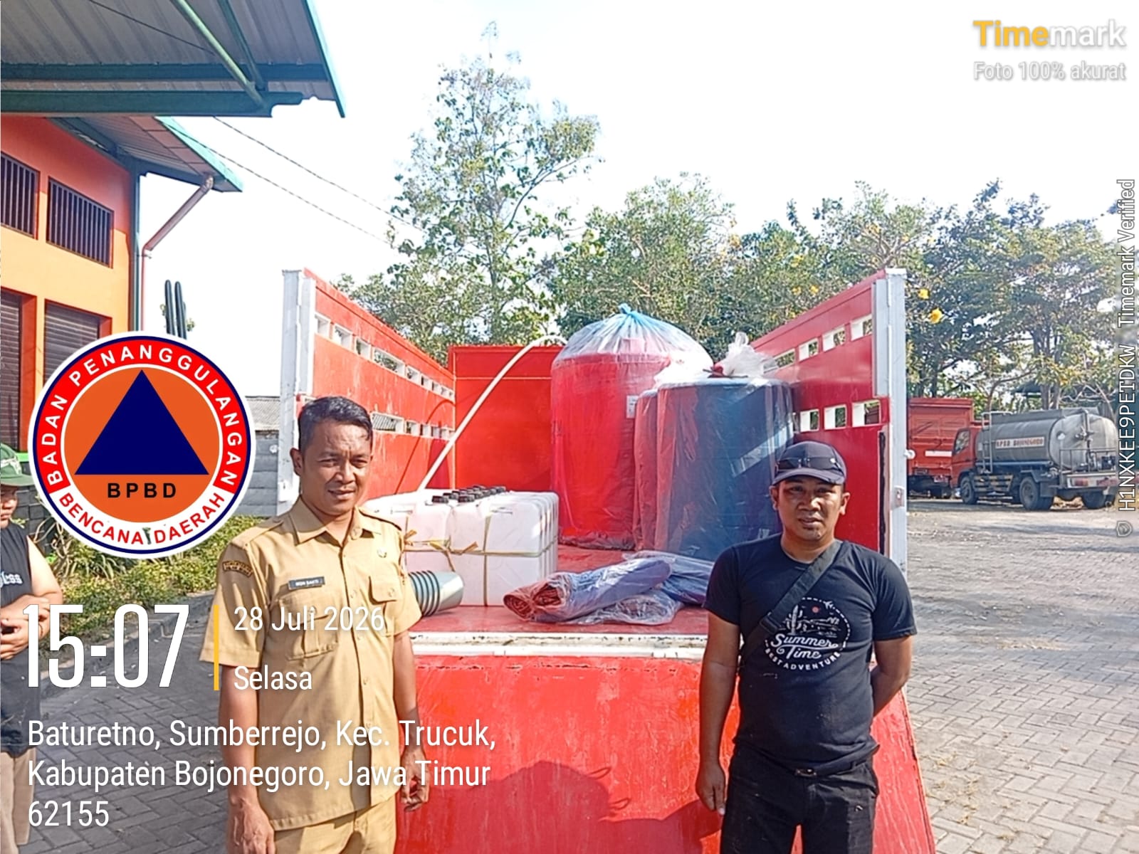 Desa Ngrejeng Purwosari Terima Bantuan Dari BPBD