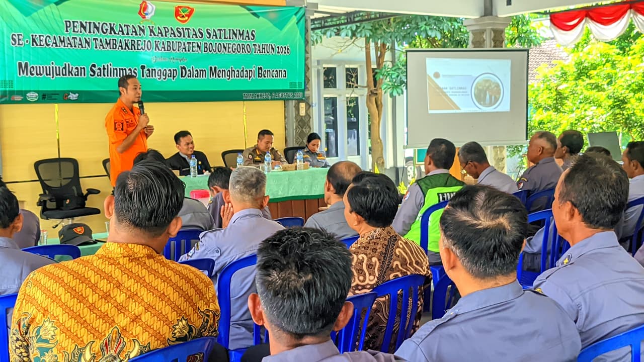 Sekban BPBD Berikan Materi Satlinmas Tambakrejo