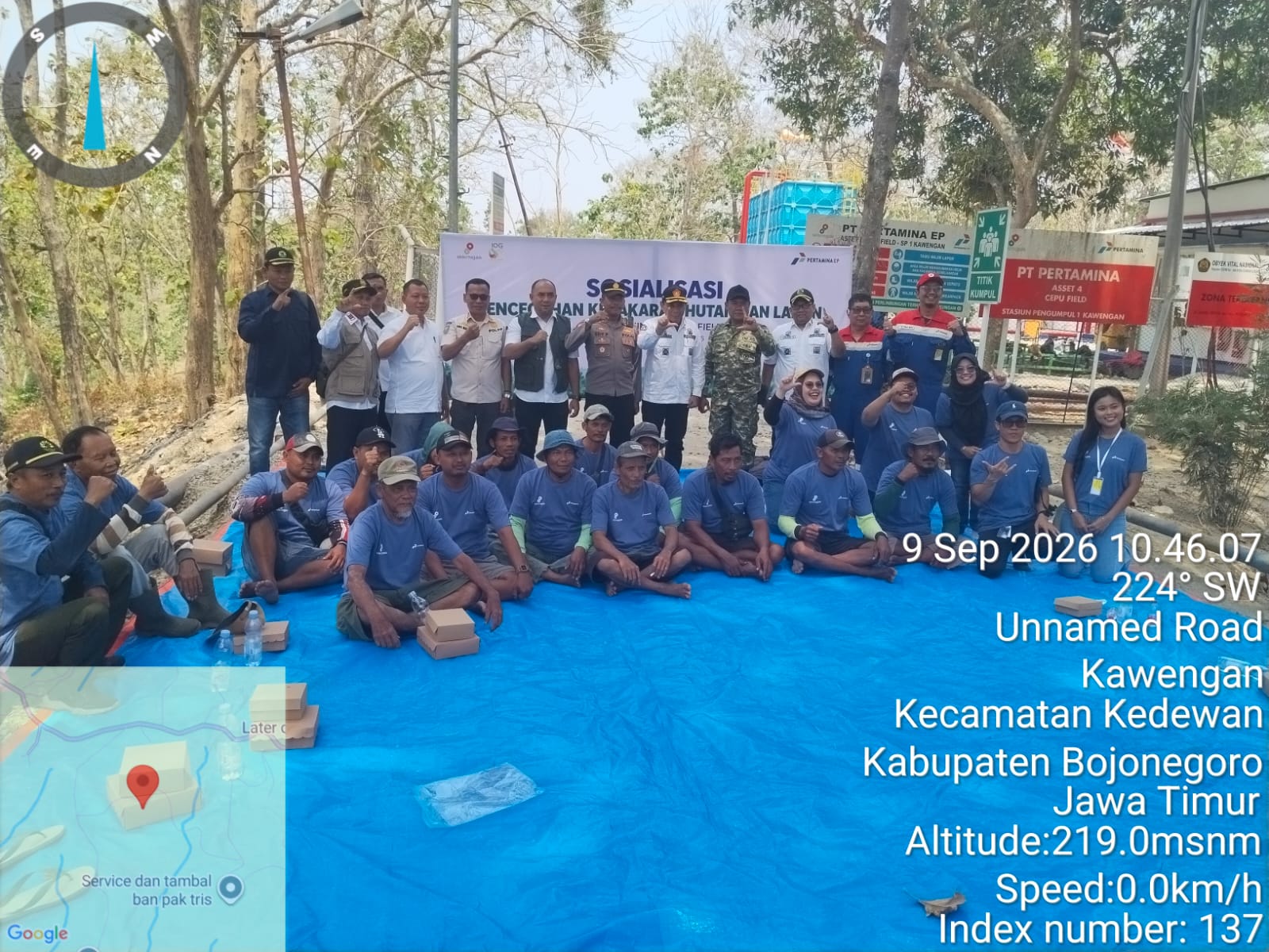 Kalaksa BPBD Berikan Materi Sosialisasi Karhutla