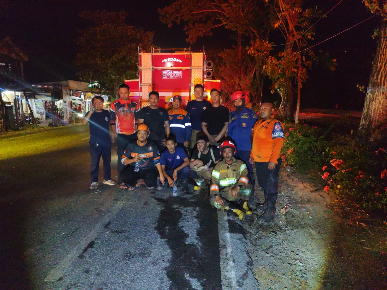 Kebakaran Rumpun Bambu Di Kec Balen Berhasil Dipadamkan