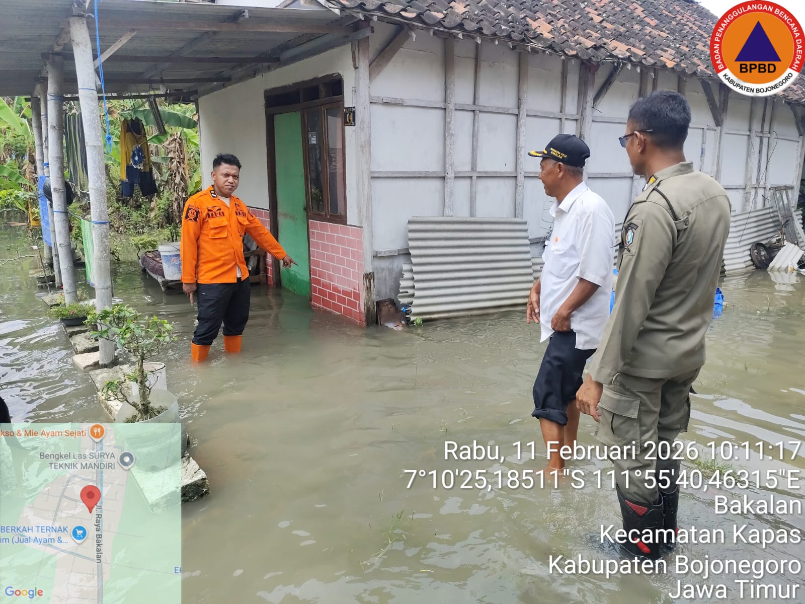 Plt Kalaksa BPBD Tinjau Banjir