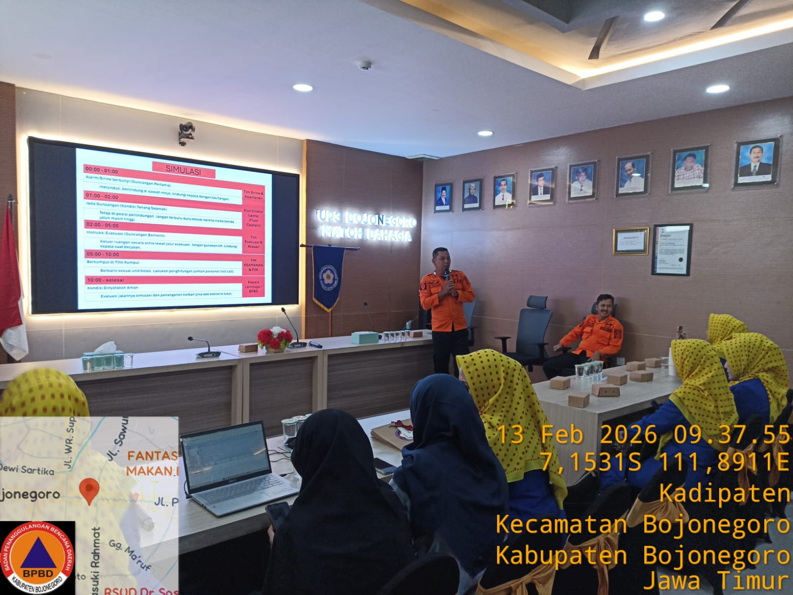 Sosialisasi BPBD Bersama PN Bojonegoro