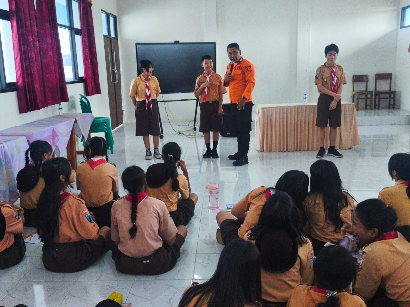 Sosialisasi BPBD di SD Katolik Santo Paulus