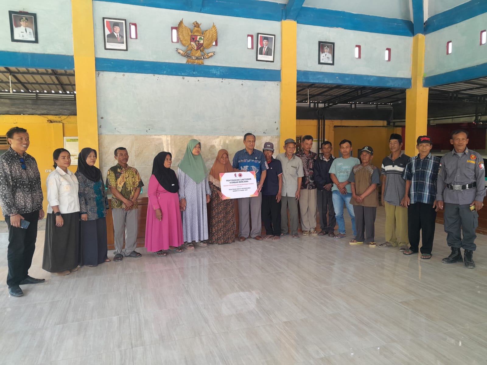 BPBD Serahkan Santunan, Warga Terdampak Bencana