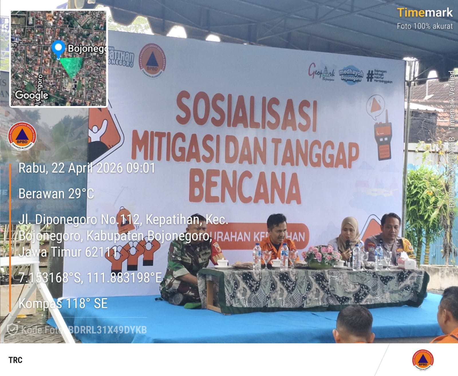 BPBD dan Kelurahan Kepatihan Gelar Latihan Bersama