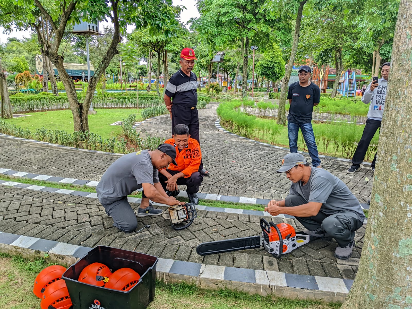 BPBD dan Kelurahan Kepatihan Gelar Latihan Bersama