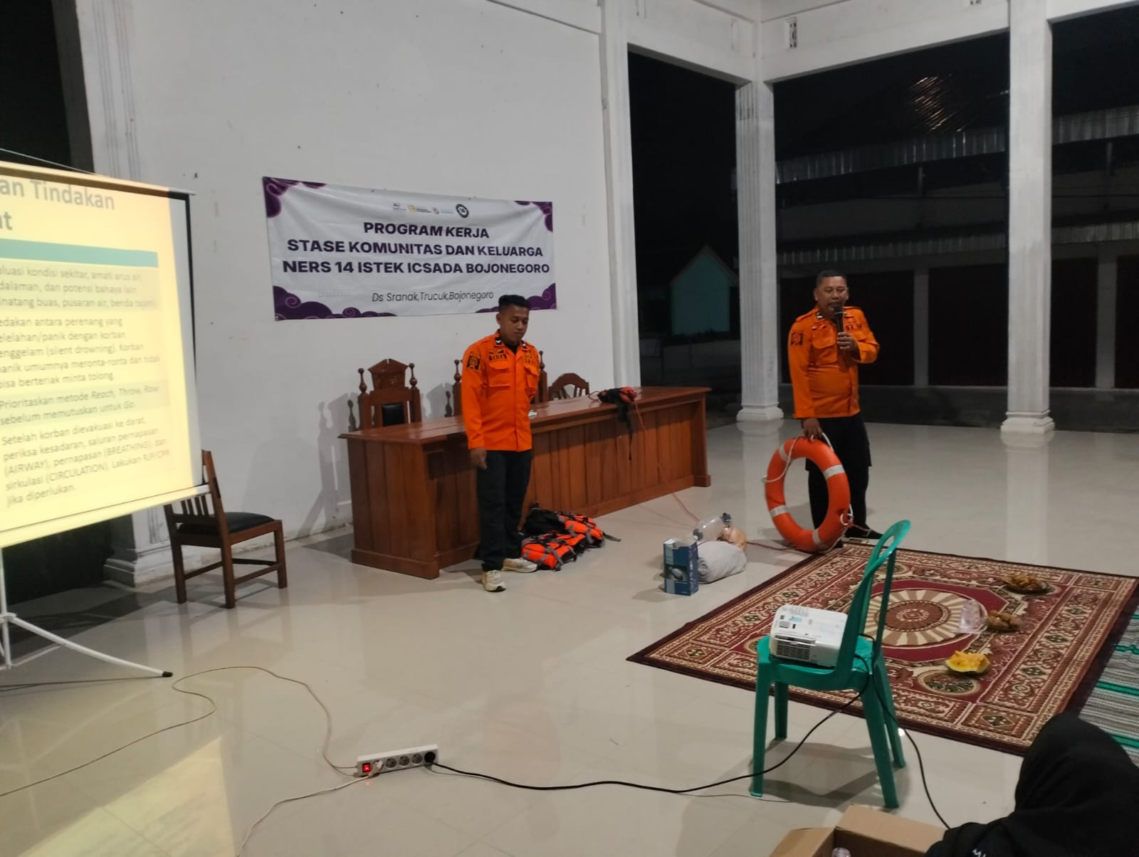BPBD Dan STIKES ICSADA Berikan Pengetahuan MFR