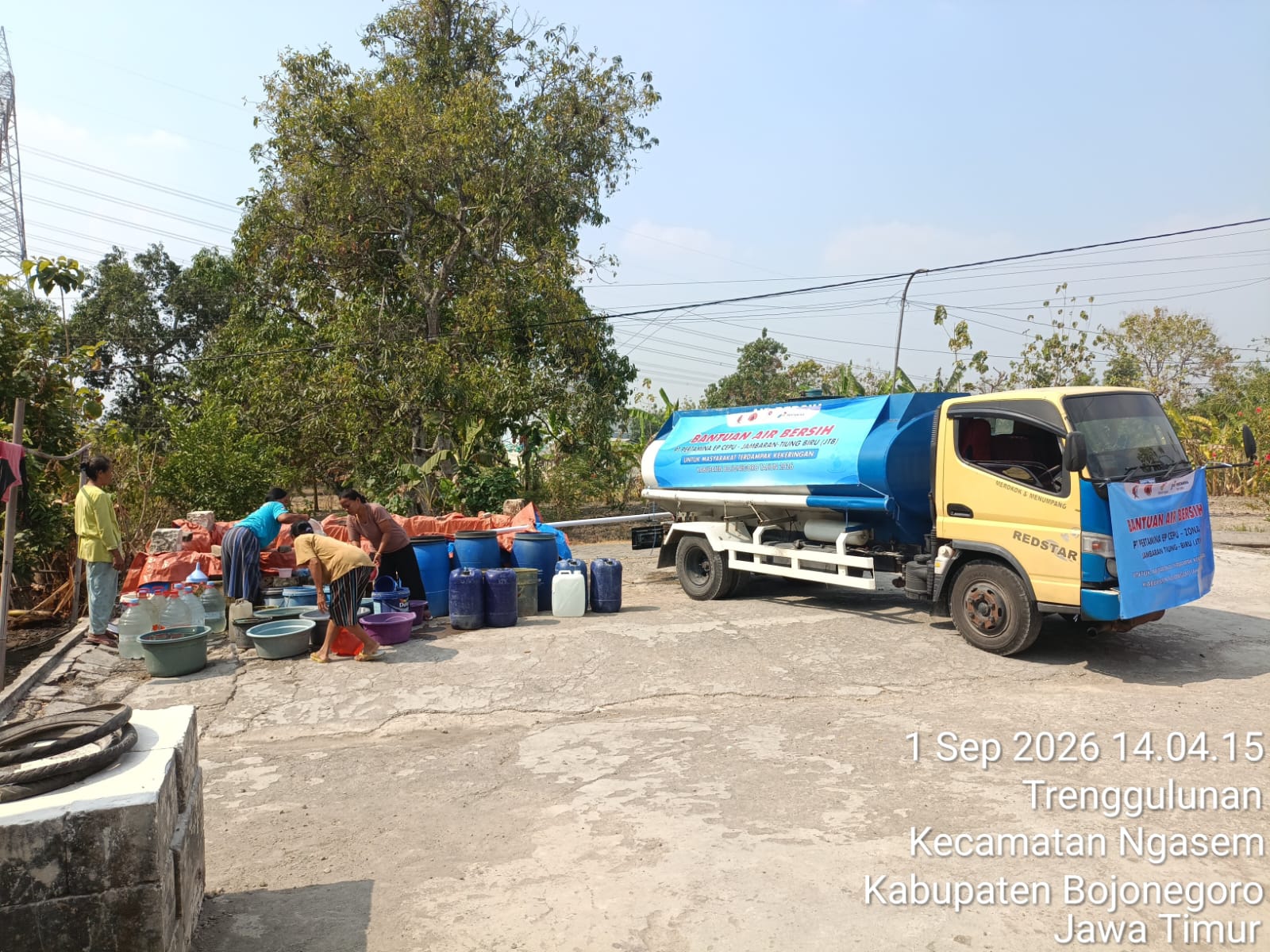 PEPC Berikan Bantuan Air Bersih