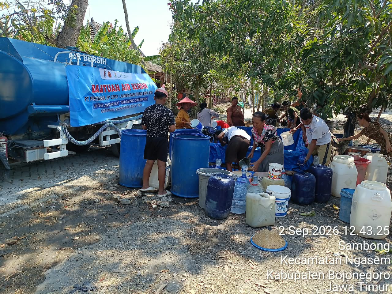 PEPC Berikan Bantuan Air Bersih