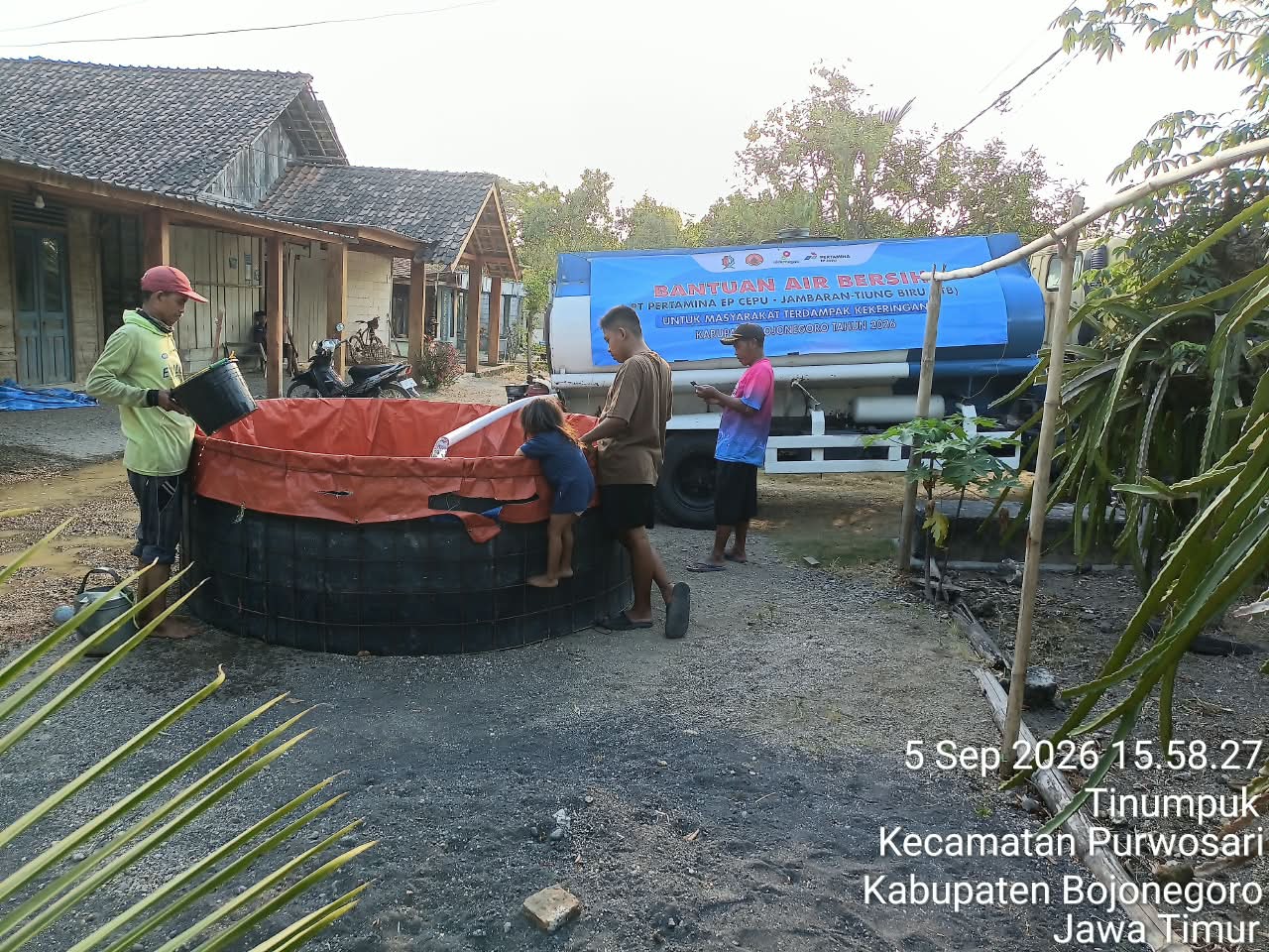 PEPC Berikan Bantuan Air Bersih
