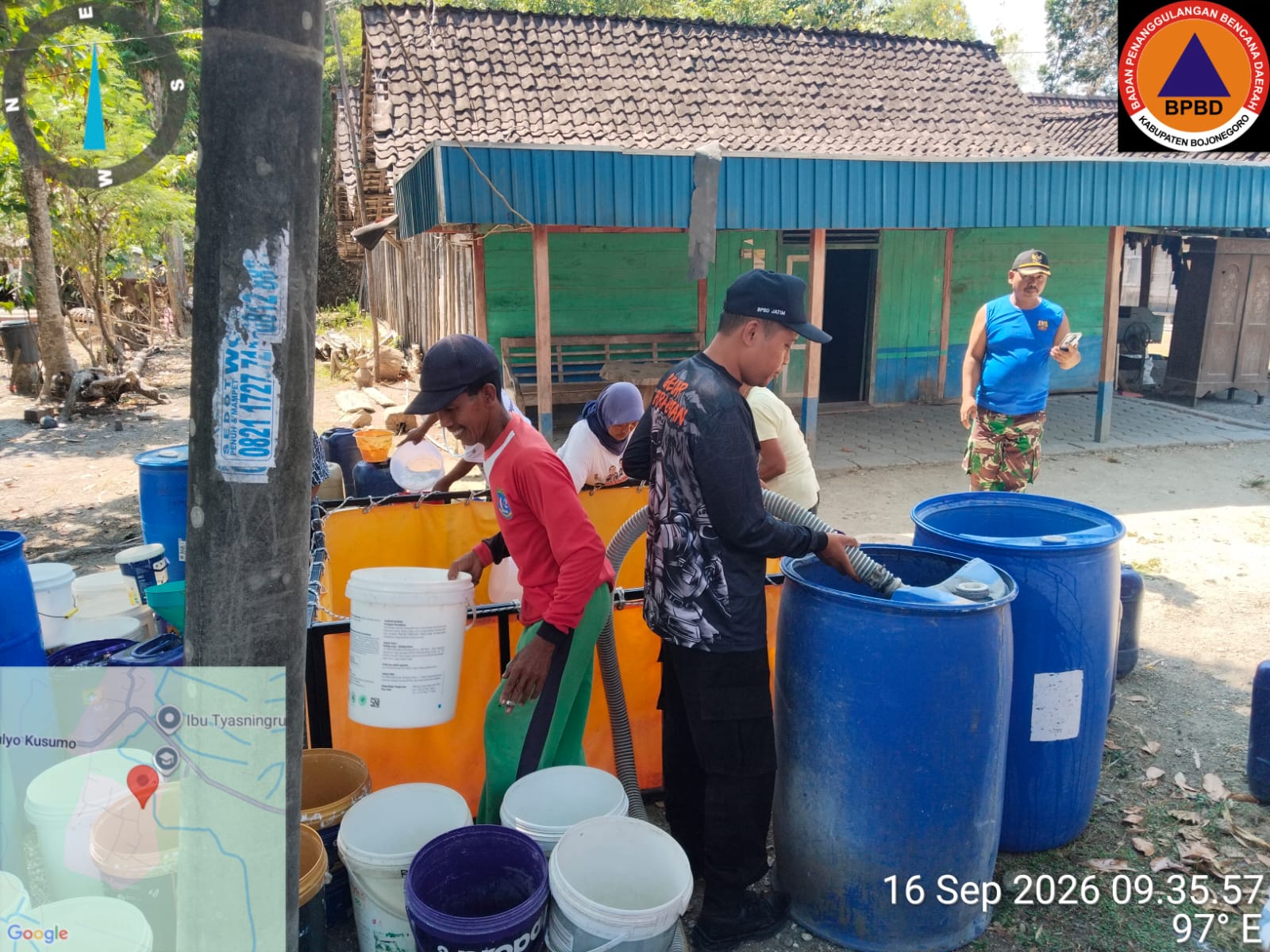 Pengiriman Air Bersih di Ds Jatimulyo 15 Sept 2026