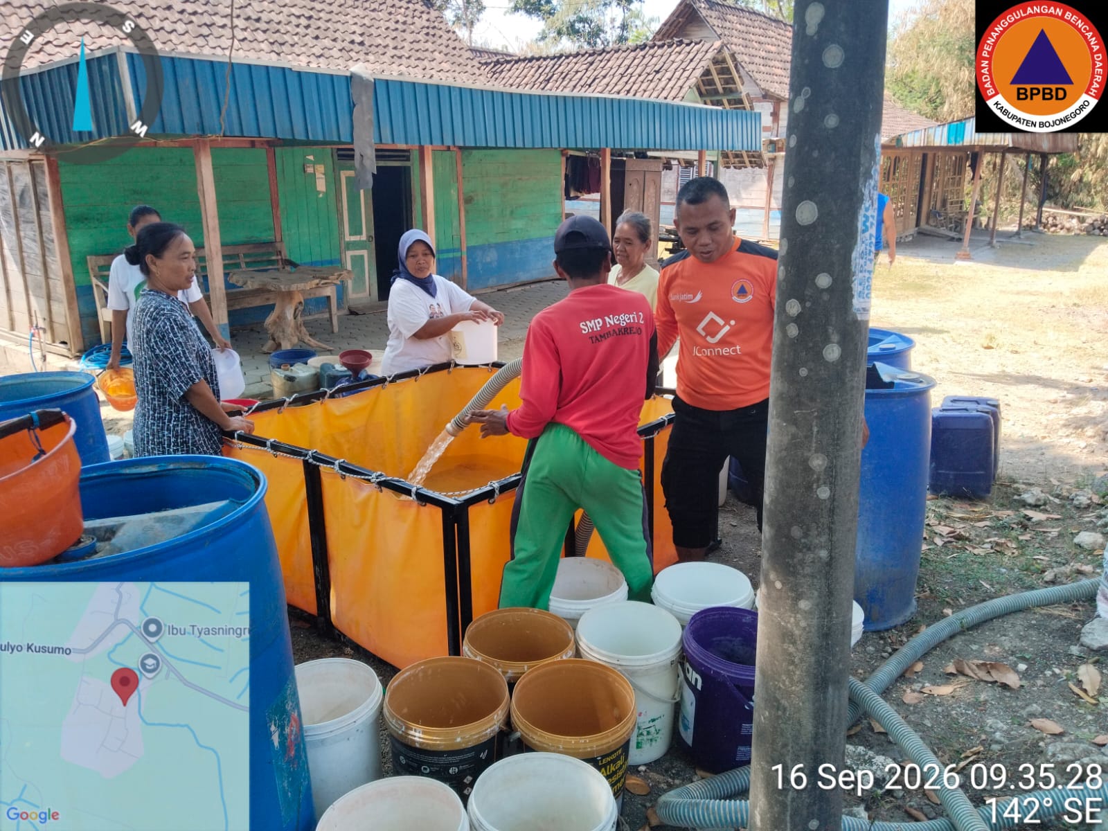 Pengiriman Air Bersih di Ds Jatimulyo 15 Sept 2026