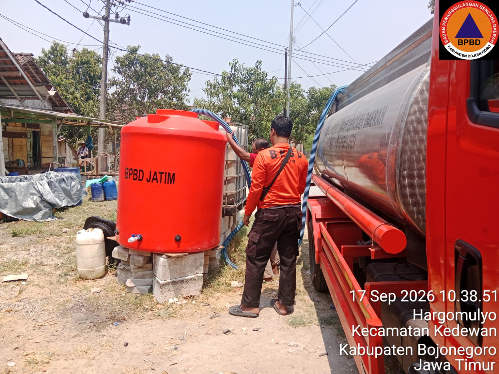 Distribusi Air di Ds Kasiman Kec Kasiman 17 Sep 26