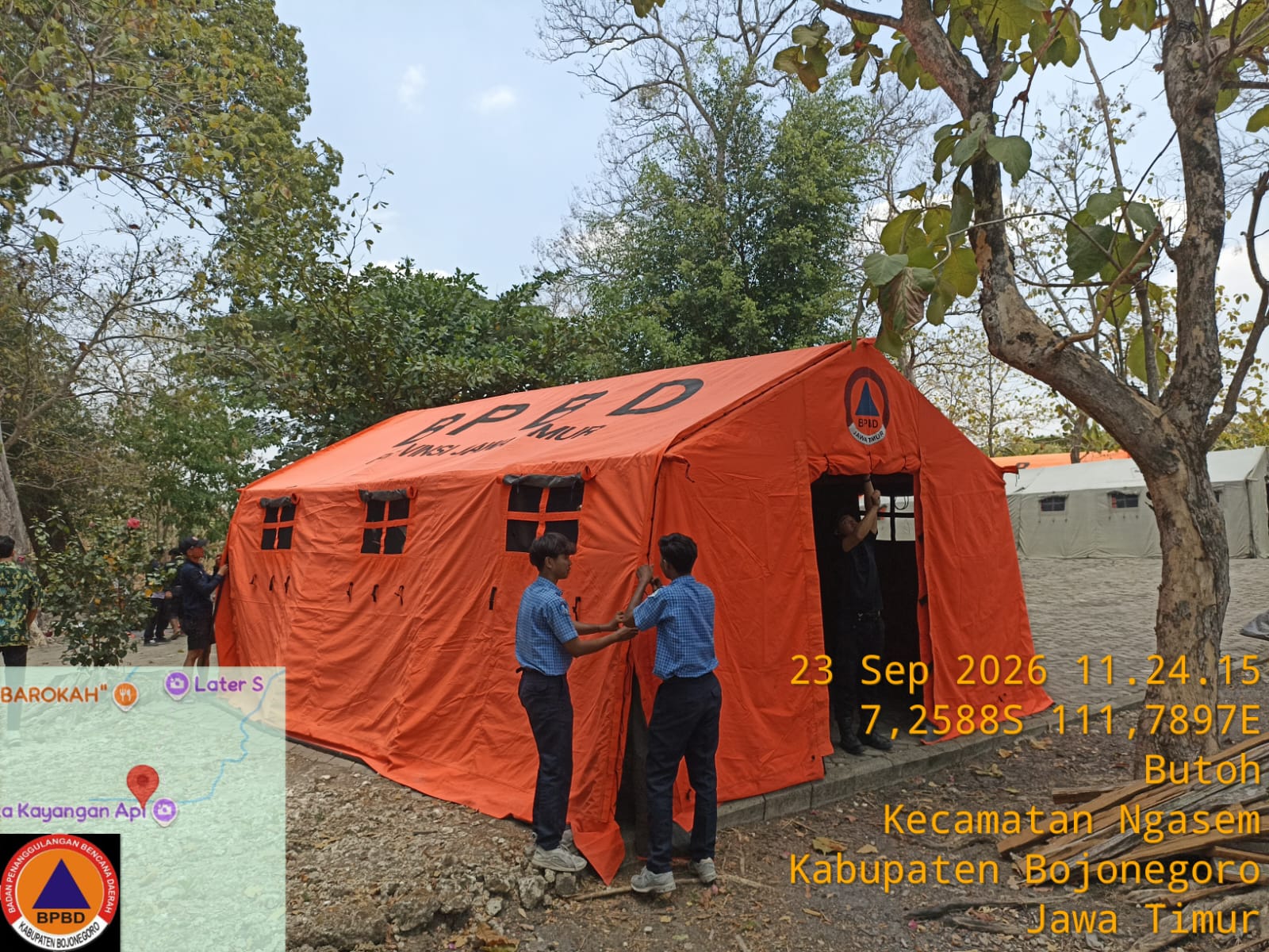23 Sept 2026- Pendirian Tenda