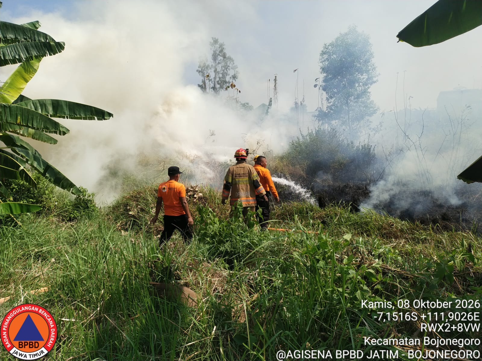 8 Okt 26- Penanganan Kebakaran Lahan di Bojonegoro