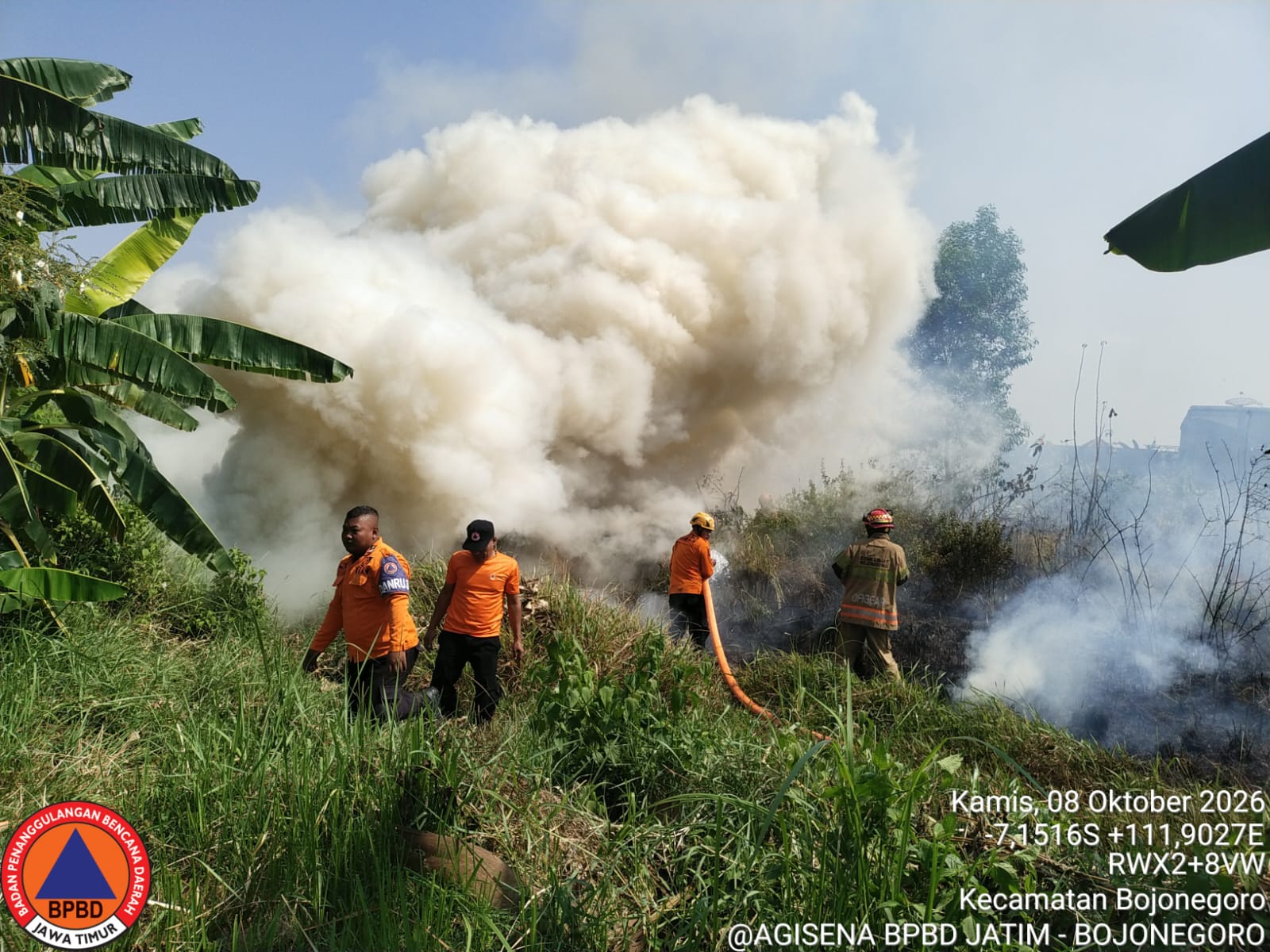 8 Okt 26- Penanganan Kebakaran Lahan di Bojonegoro